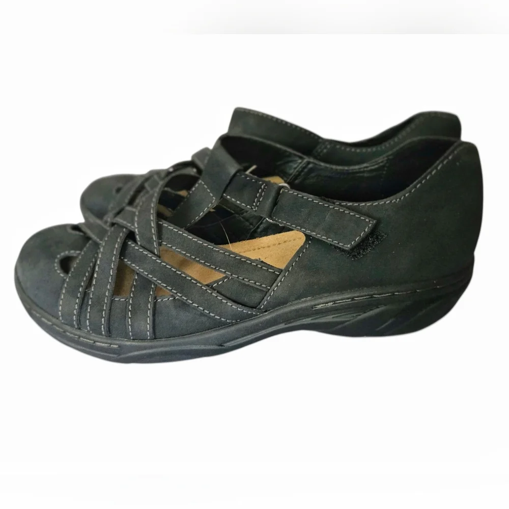 Croft & Barrow Ortholite Women's Black-Grey Mary Jane Shoe. Size 7.5M US.NWT. - Picture 3 of 10